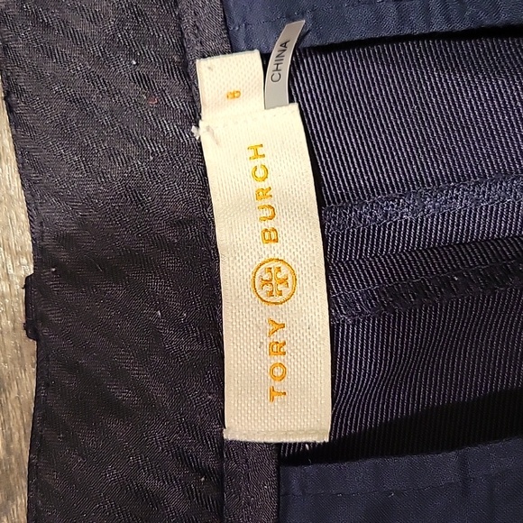 ❤️ TORY BURCH HIGH RISE PLEATED TAPERED LEG PANTS / TROUSERS, 8 (29) - Picture 4 of 6